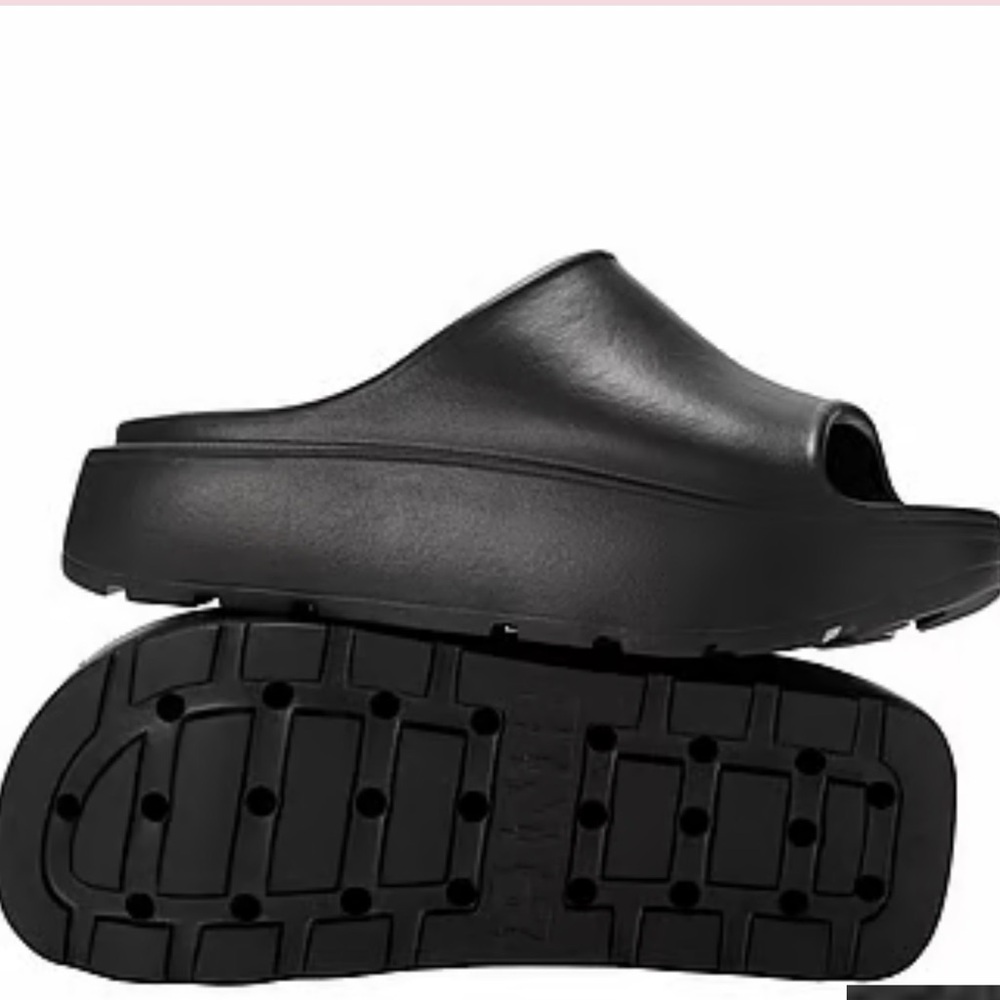 PINK Victoria's Secret Black Slide Sandals